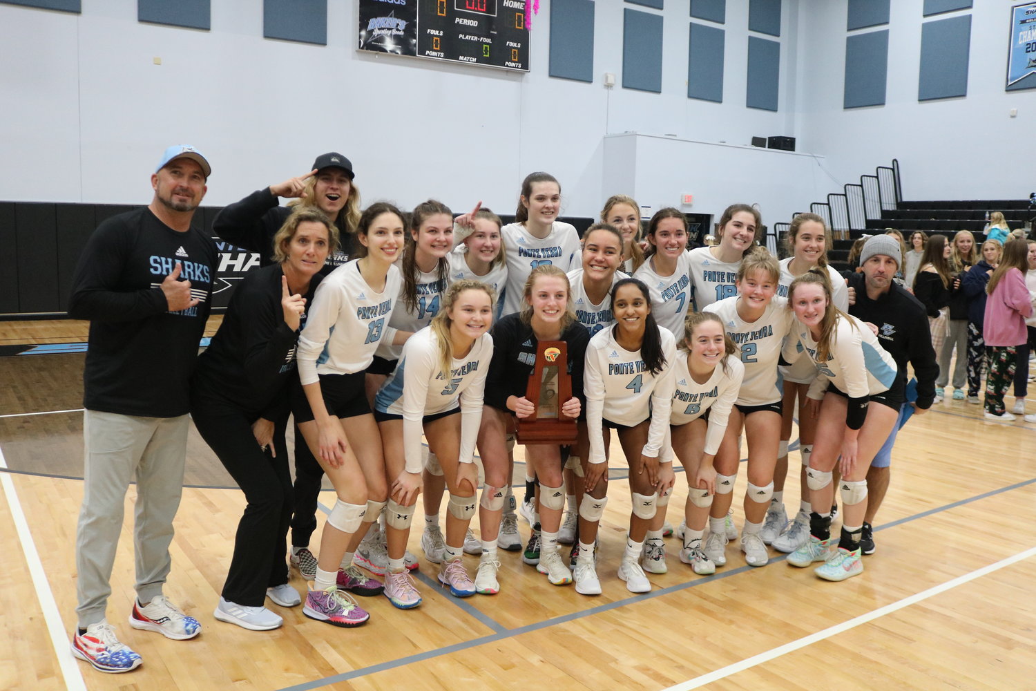 The Ponte Vedra girls volleyball team advanced to the Class 6A semifinals with a five-set regional final victory over Tallahassee Leon Nov. 6.